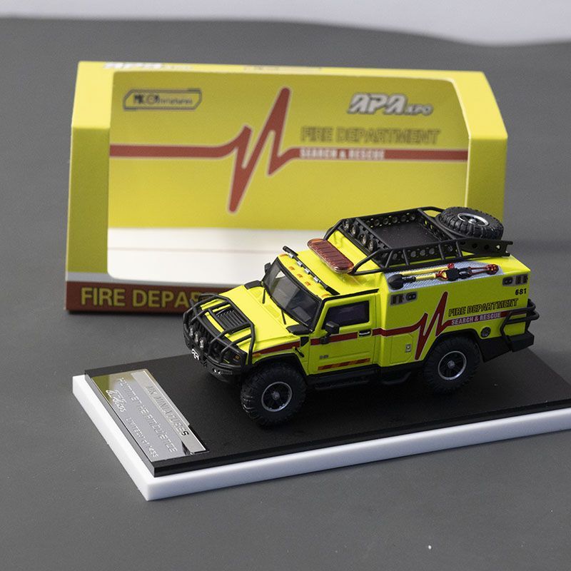 MK Miniatures 1:64 Hummer H2 Ambulance APAxpo Exclusive – Chasewheels2