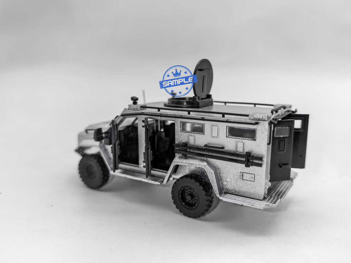 MINI VISUAL ART 1/64 Bearcat with metal figure - Black