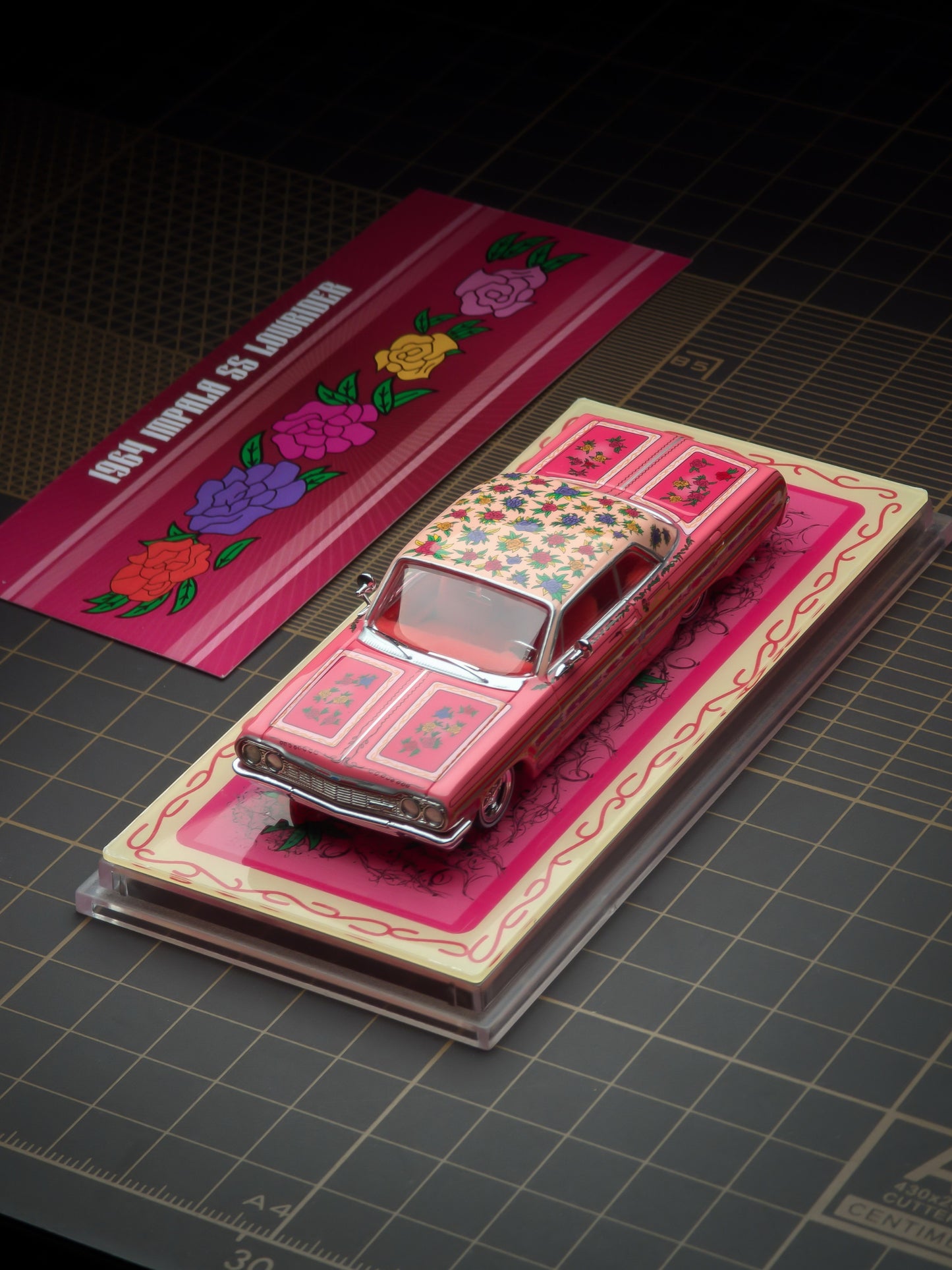 97 M 1:64 1964 Impala SS Lowrider Pink Rose