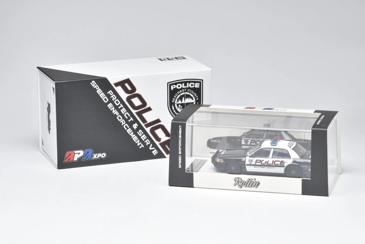 Rollin APAxpo VIP Ticket Gift 1:64 Ford crown Victoria interceptor -NFS SCPD