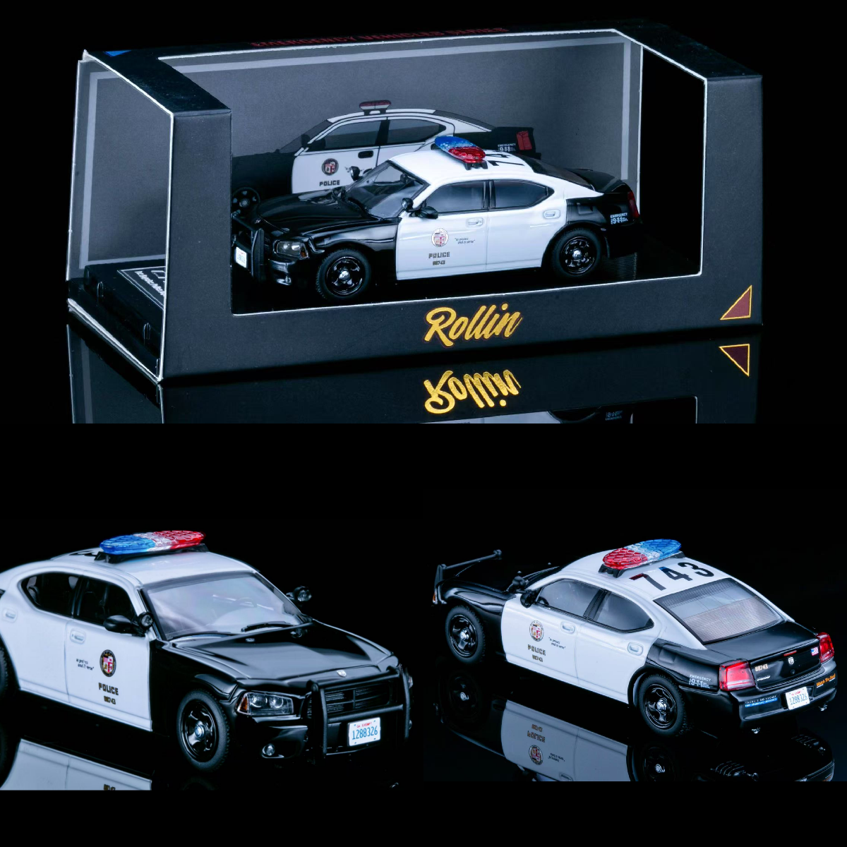 Rollin 1:64 Dodge Charger Los Angeles Police Department