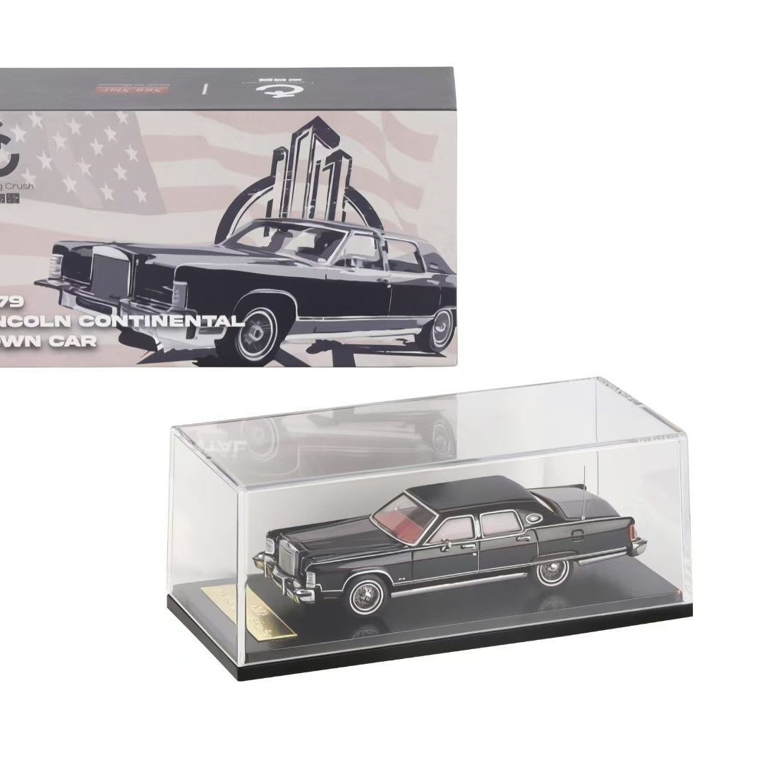 Turning Crush 1:64 Lincoln Continental Town Car Black