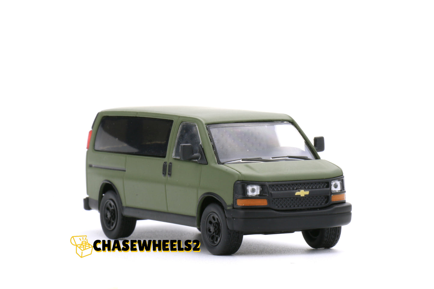 596 Model 1:64 Geen Camouflage Chevrolet Express