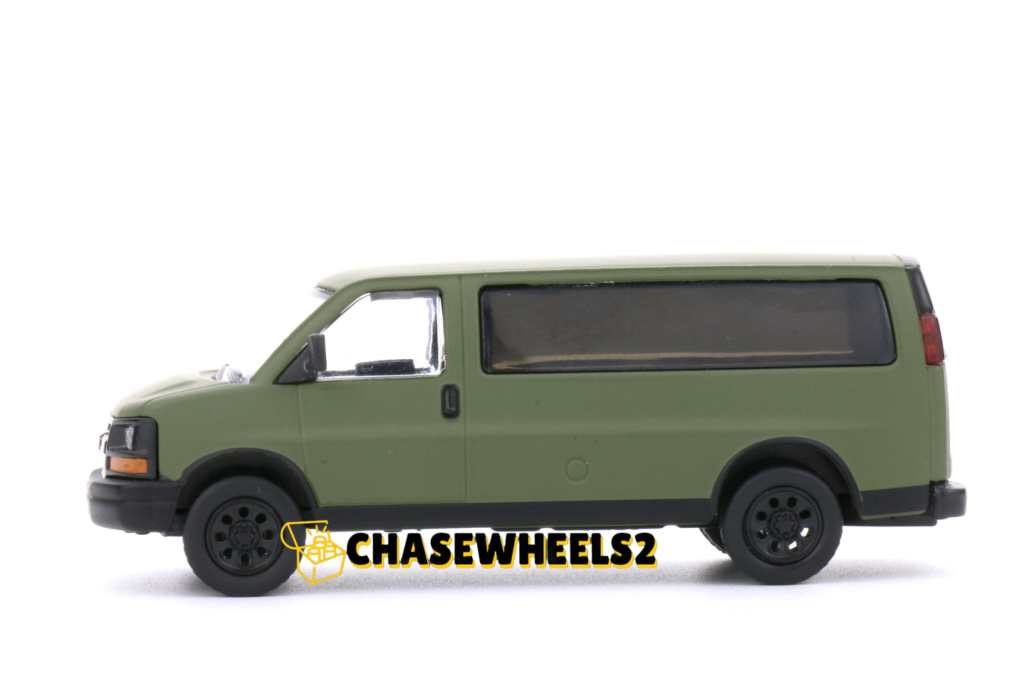 596 Model 1:64 Geen Camouflage Chevrolet Express