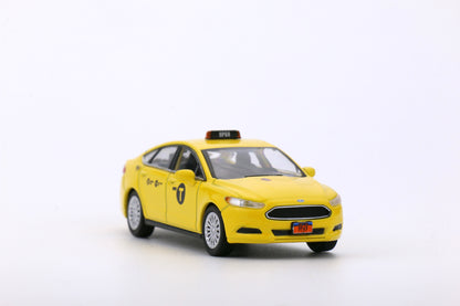 596 Model 1:64 Yellow Sliver Ford Mondeo New York Taxi