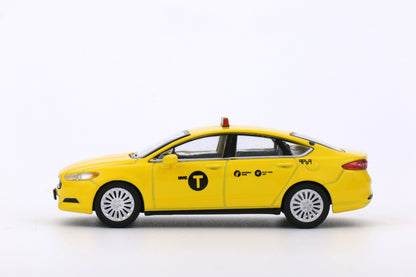 596 Model 1:64 Yellow Sliver Ford Mondeo New York Taxi