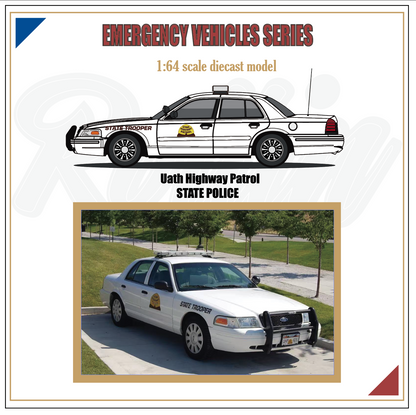 Rollin 1:64 Ford Crown Victoria Utah Highway Patrol State Police