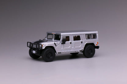 [Pre-order] 596 1:64 Hummer H1 Sliver