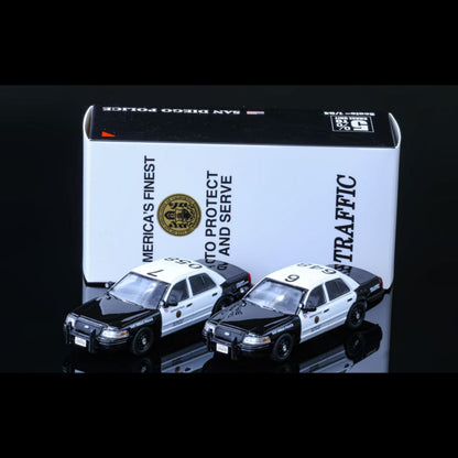 Rollin 1:64 Ford Crown Victoria San diego Police Traffic Div