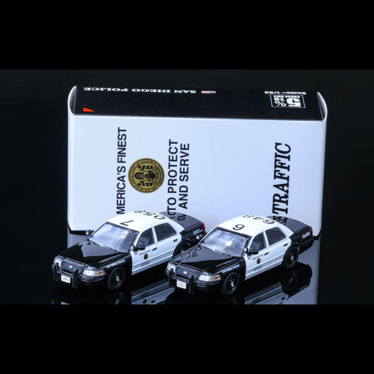 Rollin 1:64 Ford Crown Victoria San diego Police Traffic Div