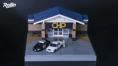 [Pre-order] Rollin x Chasewheels2 Diorama California Highway Patrol Station 99 Pcs Limited