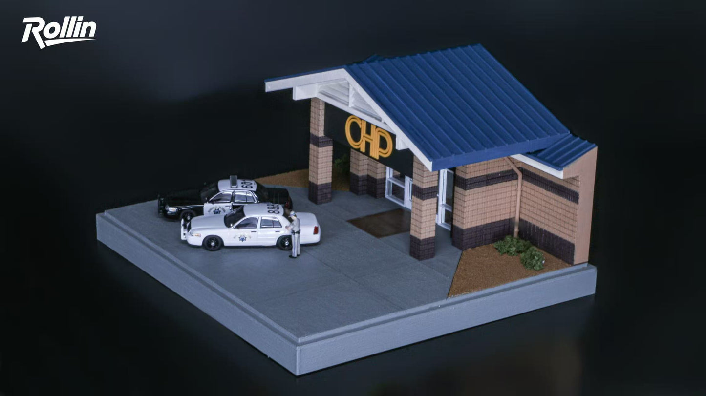 [Pre-order] Rollin x Chasewheels2 Diorama California Highway Patrol Station 99 Pcs Limited