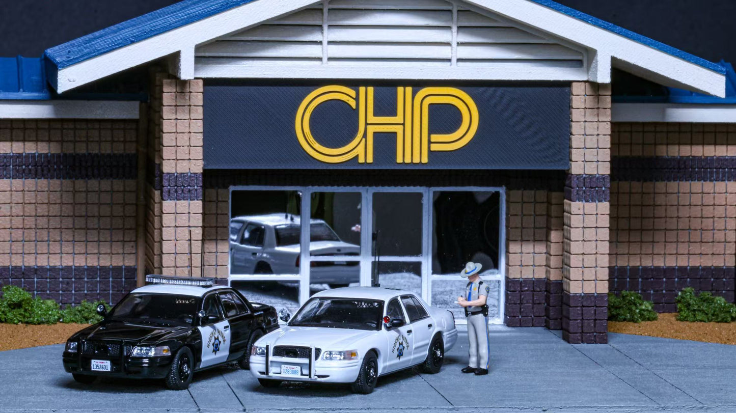 [Pre-order] Rollin x Chasewheels2 Diorama California Highway Patrol Station 99 Pcs Limited