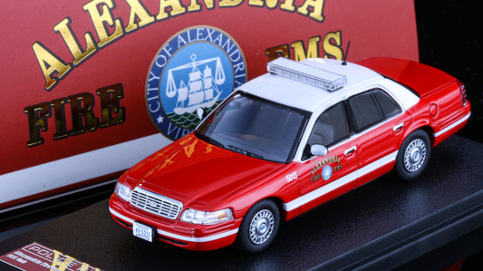 Rollin 1/64 Alexandria fire Rescues Ford Crown Victoria