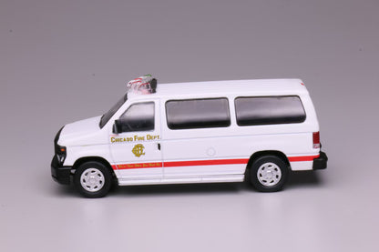 [Pre-order] 596 1:64 Ford E-Series E350 VAN Chicago Fire Department (CFD)