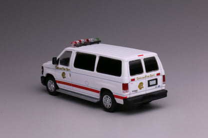 [Pre-order] 596 1:64 Ford E-Series E350 VAN Chicago Fire Department (CFD)