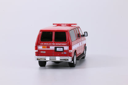 596 1:64 Ford E-Series E350 VAN Los Angeles Fire Department (LAFD)