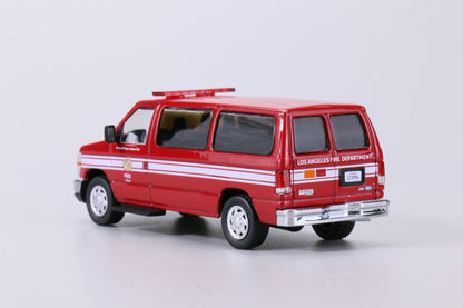 596 1:64 Ford E-Series E350 VAN Los Angeles Fire Department (LAFD)
