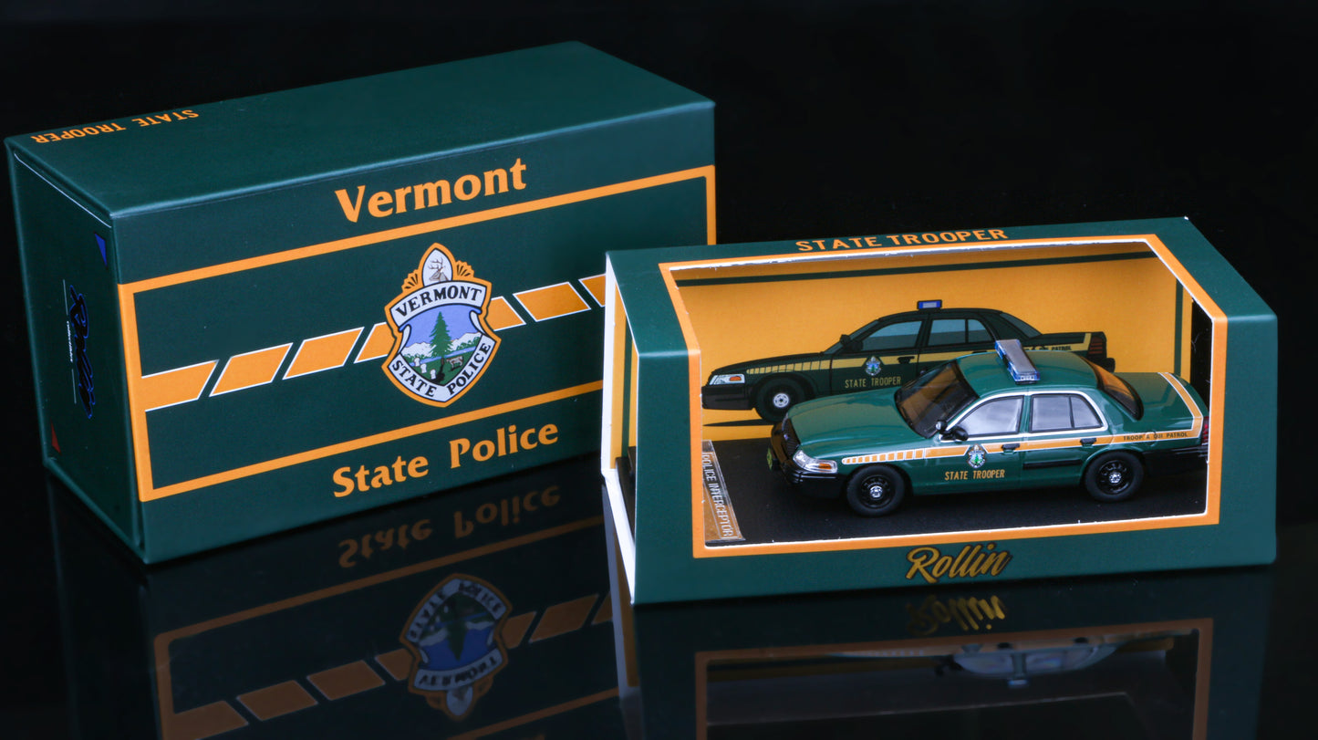 Rollin 1:64 Ford Crown Victoria Vermont State Police VSP