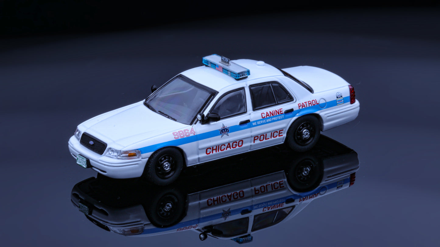 Rollin 1:64 Crown Victoria Chicago Police Department Diecast
