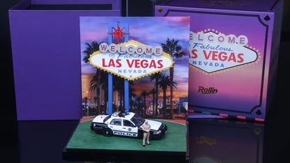 Rollin X GPsheriff IMxpo Exclusive 1:64 Crown Victoria Las Vegas Metropolitan Police Department (LVMPD)  with Diorama and Figure