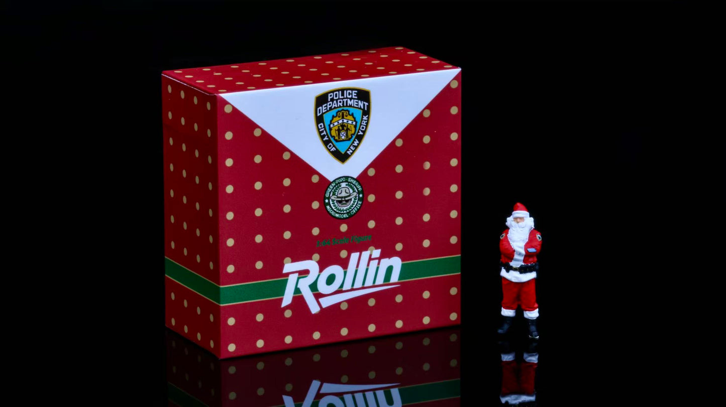 Rollin X GPsheriff 1:64 NYPD Santa Claus Exclusive Model Figure