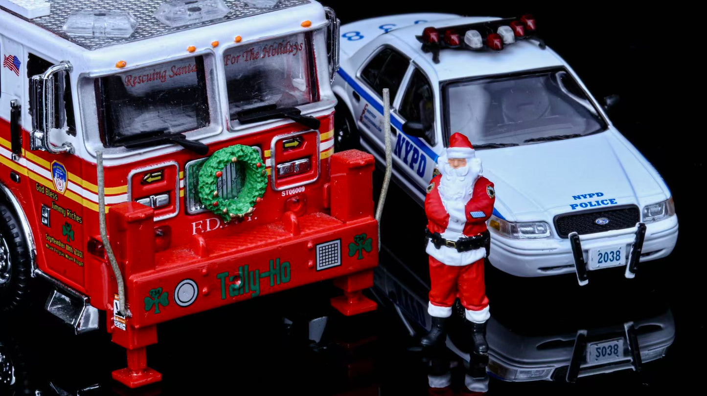 Rollin X GPsheriff 1:64 NYPD Santa Claus Exclusive Model Figure