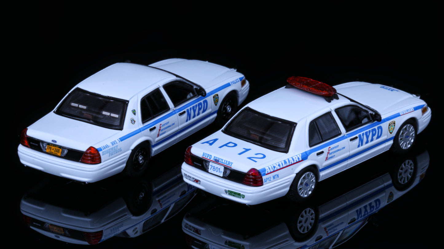 Rollin 1:64 Ford Crown Victoria New York Police Department Auxiliary Police / Highway Patrol