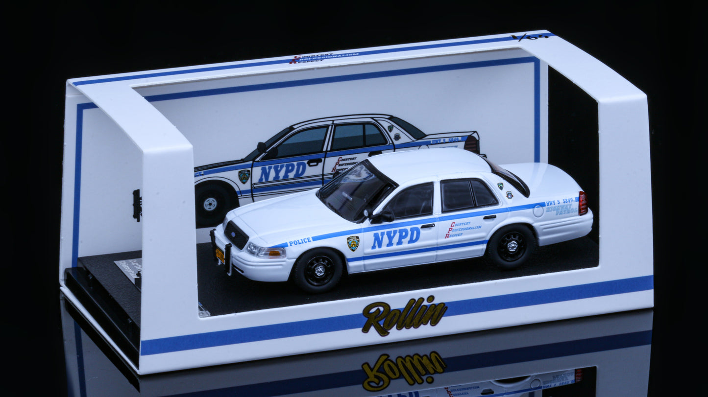 Rollin 1:64 Ford Crown Victoria New York Police Department Auxiliary Police / Highway Patrol