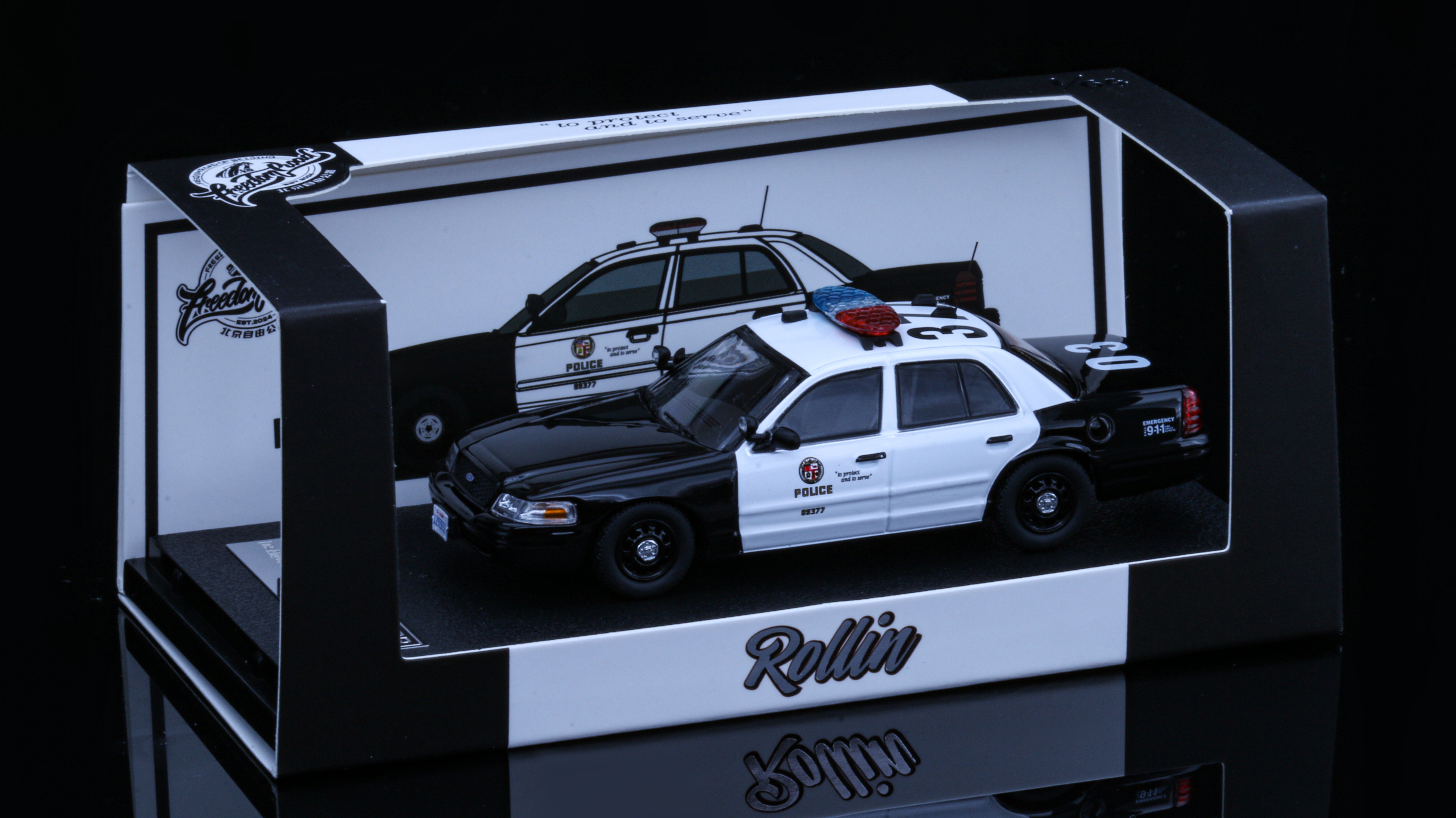 Rollin 1:64 Crown Victoria Los Angeles Police Department No.377