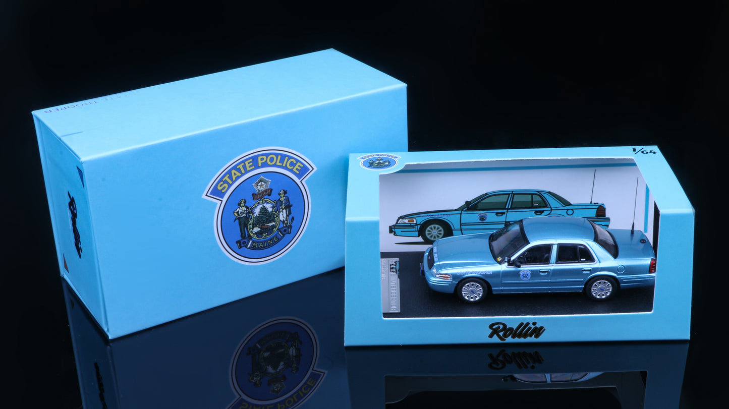 [Pre-order] Rollin 1:64 Maine State Police Crown Victoria MSP