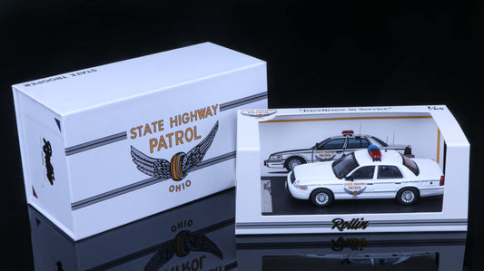 [Pre-order] Rollin 1:64 Ohio State Highway Patrol Crown Victoria OHSP