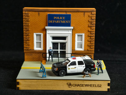 [Make to Order] Chasewheels2 1:64 Diorama Police Department 01