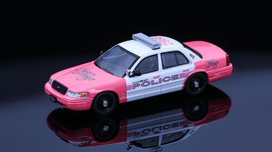 [Pre-order] Rollin 1:64 Miami Beach Police Breast Cancer Awareness  Ford Crown Victoria Diecast