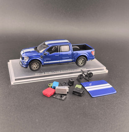 [Pre-order] Finework64 (Mini Kars) 1:64 F-150 Shelby Pickup Truck with accessories Blue