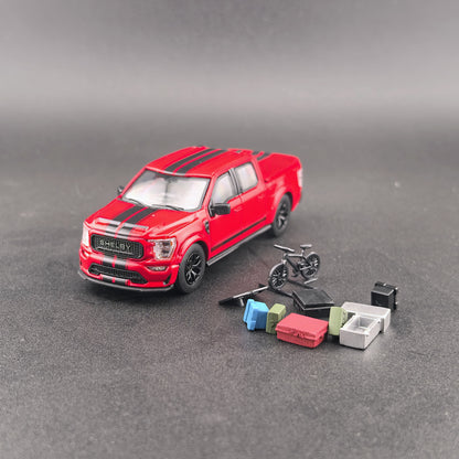[Pre-order] Finework64 (Mini Kars) 1:64 F-150 Shelby Pickup Truck with accessories Red
