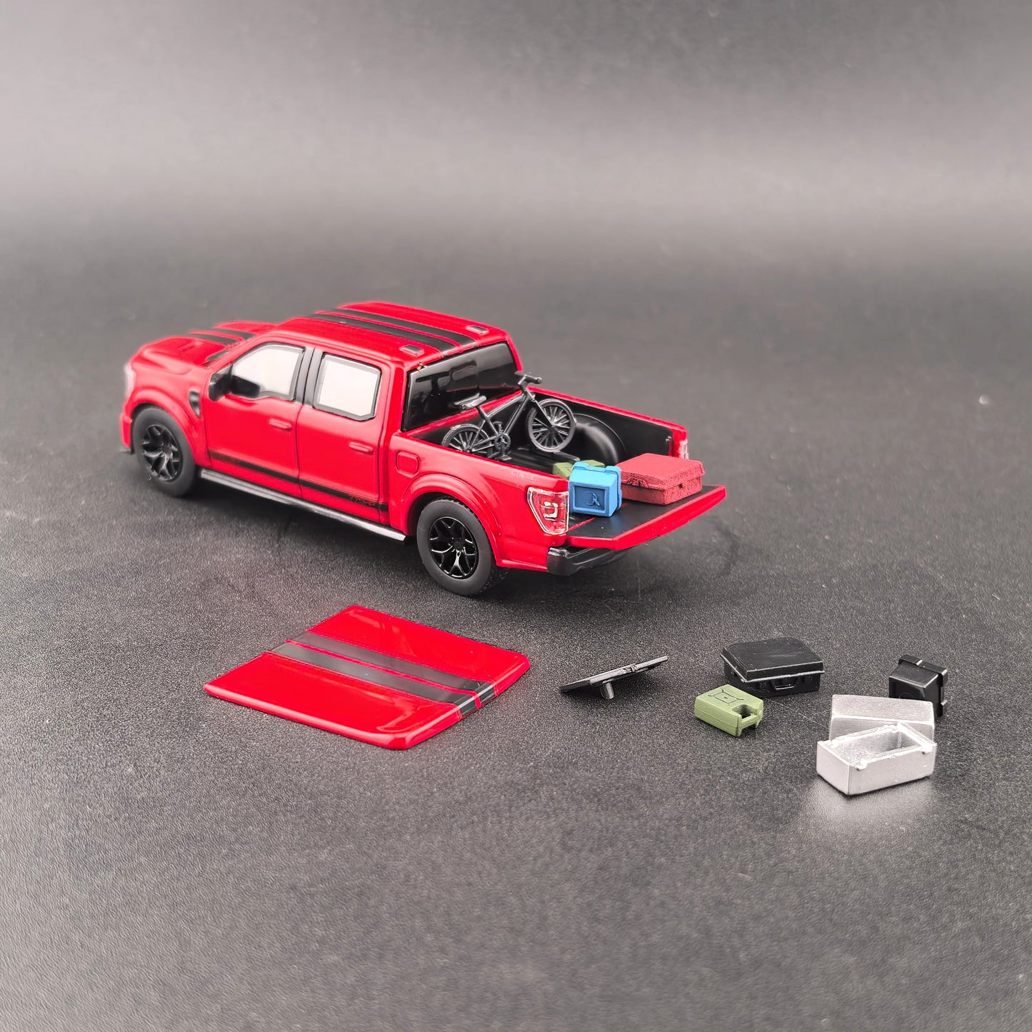 [Pre-order] Finework64 (Mini Kars) 1:64 F-150 Shelby Pickup Truck with accessories Red