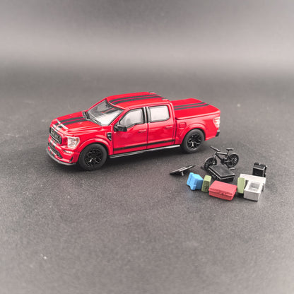 [Pre-order] Finework64 (Mini Kars) 1:64 F-150 Shelby Pickup Truck with accessories Red