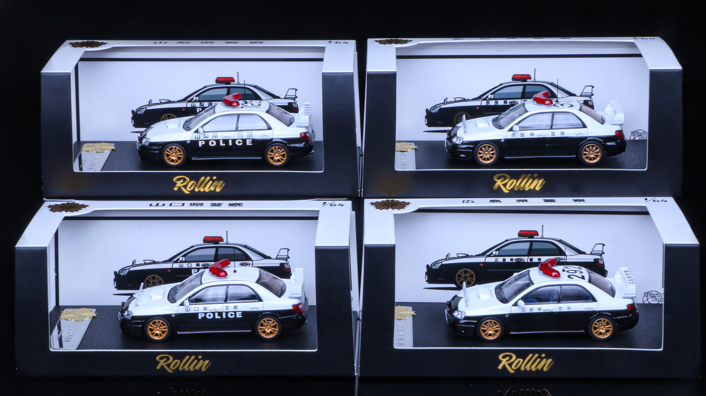 Rollin 1/64 Subaru Japanese Police Car Nara Prefectural Police 奈良県警察