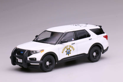 [Pre-order] 596 1:64 2020 Explorer Police Interceptor California Highway Patrol CHP White