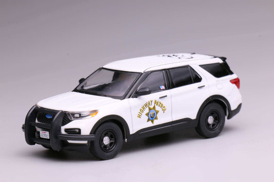 [Pre-order] 596 1:64 2020 Explorer Police Interceptor California Highway Patrol CHP White