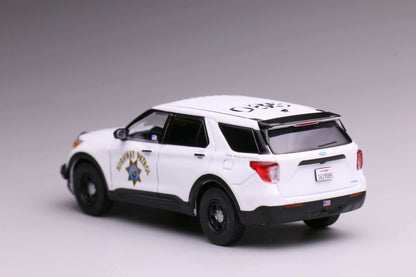[Pre-order] 596 1:64 2020 Explorer Police Interceptor California Highway Patrol CHP White