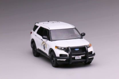 [Pre-order] 596 1:64 2020 Explorer Police Interceptor California Highway Patrol CHP White