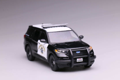 596 1:64 2020 Explorer Police Interceptor California Highway Patrol CHP Black