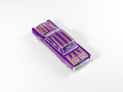 97 M 1:64 1964 Coupe DeVille Lowrider Purple / White /Black
