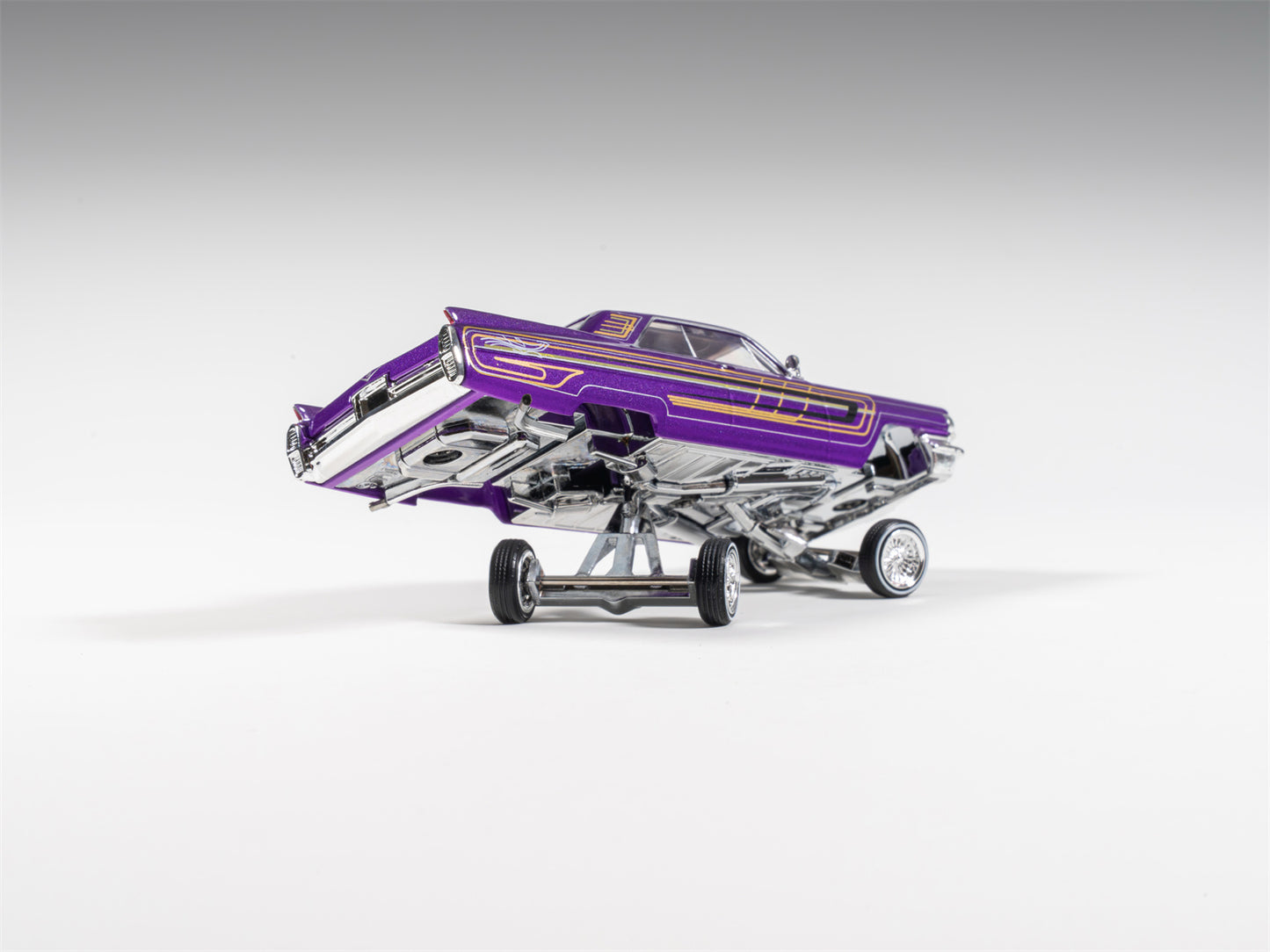 97 M 1:64 1964 Coupe DeVille Lowrider Purple / White /Black