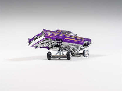 97 M 1:64 1964 Coupe DeVille Lowrider Purple / White /Black