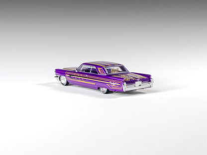 97 M 1:64 1964 Coupe DeVille Lowrider Purple / White /Black