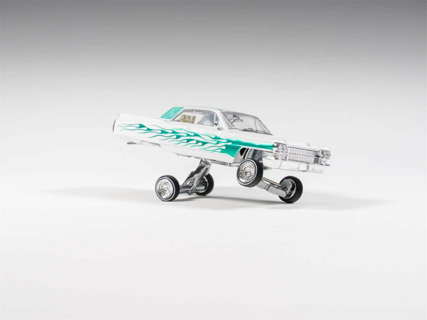 97 M 1:64 1964 Coupe DeVille Lowrider Purple / White /Black