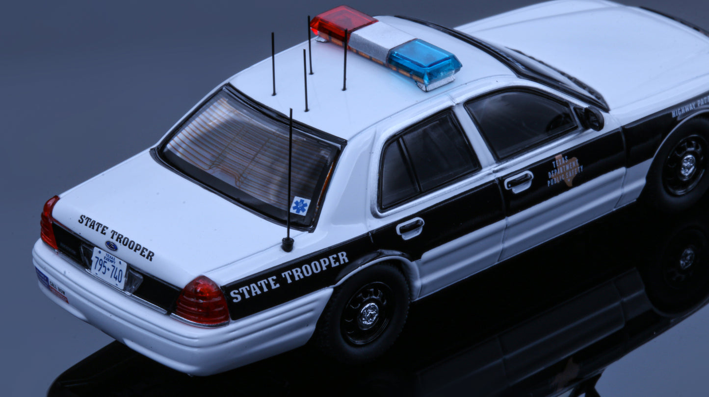 [Pre-order] Rollin 1:64 Texas DPS Highway Patrol Crown victoria